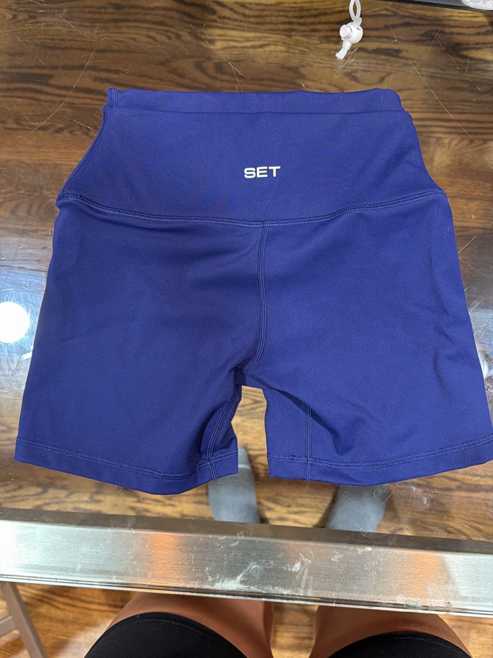 SET activewear shorts size xs blue double waistband